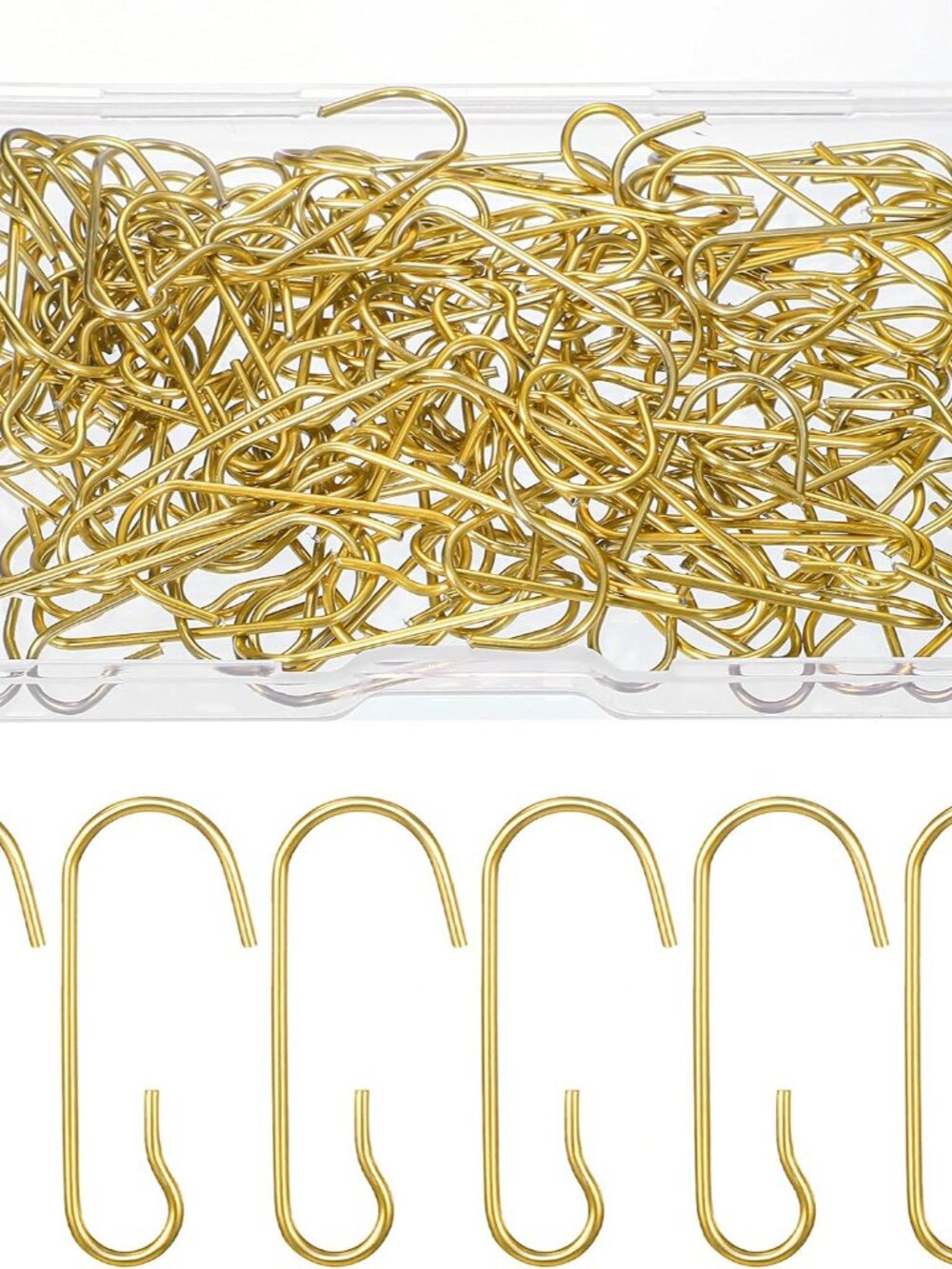 120 Pcs Halloween Ornament Hooks Gold Ornament Hangers